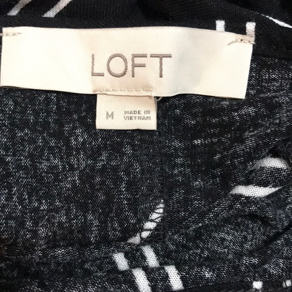 Like new! Loft Black & white Maxi Dress - Picture 2 of 3